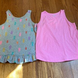 2 Cat & Jack Girls Tank Tops